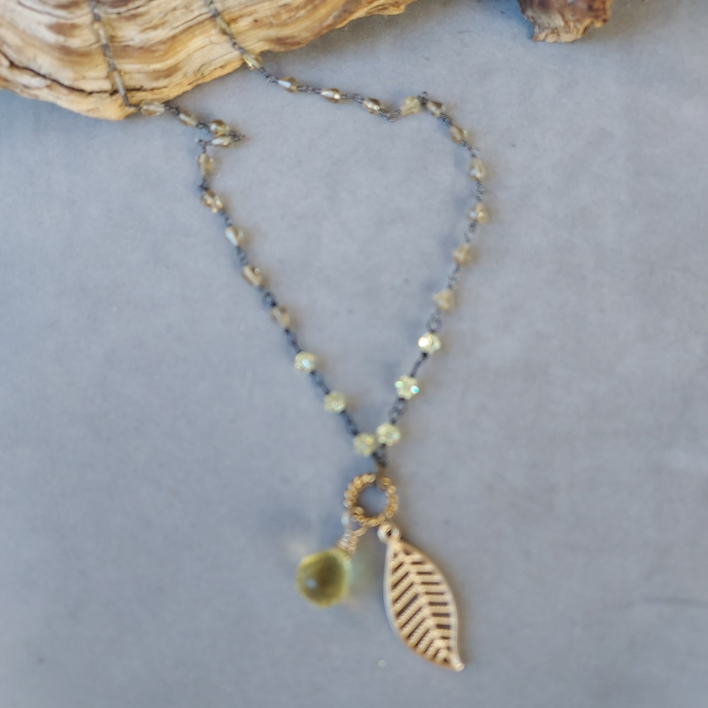 "Sunny Disposition" Citrine Charm Necklace – Artisan Made