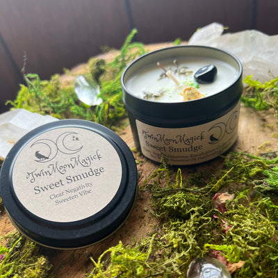 Sweet Smudge Intention Candle - Artisan Made
