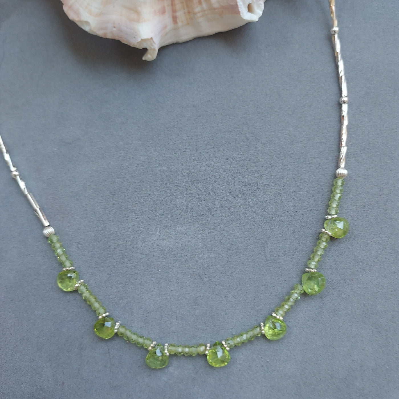 "Talisman of Wealth, Health, Happiness & Love" Peridot Necklace - Artisan Made