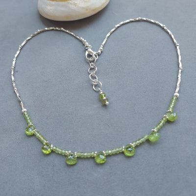 "Talisman of Wealth, Health, Happiness & Love" Peridot Necklace - Artisan Made