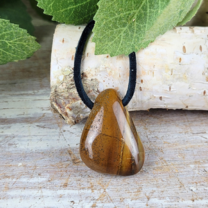 Tiger Eye Adjustable Cord Necklace