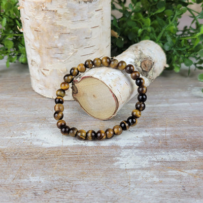 Tiger's Eye 6mm Beaded Stretch Bracelet