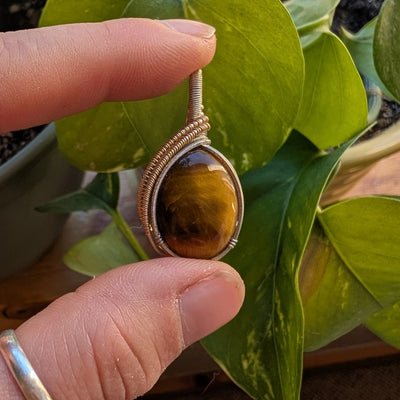 Tiger's Eye Pendant - Artisan Made