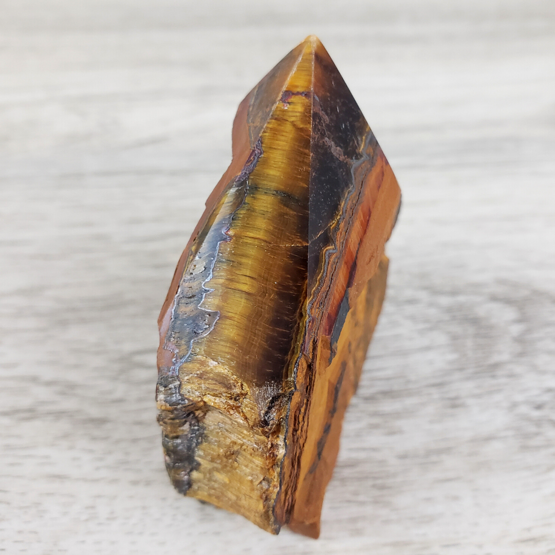 Tigers Eye Polished Tip 2 to 5"