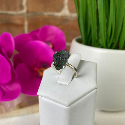 Tourmaline (Pink and Green) Natural Sized Rings with sterling silver Prong Setting