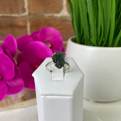 Tourmaline (Pink and Green) Natural Sized Rings with sterling silver Prong Setting