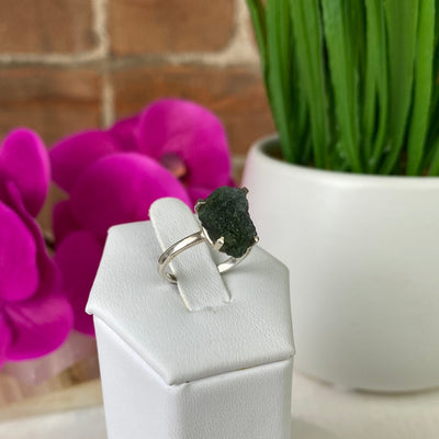 Tourmaline (Pink and Green) Natural Sized Rings with sterling silver Prong Setting