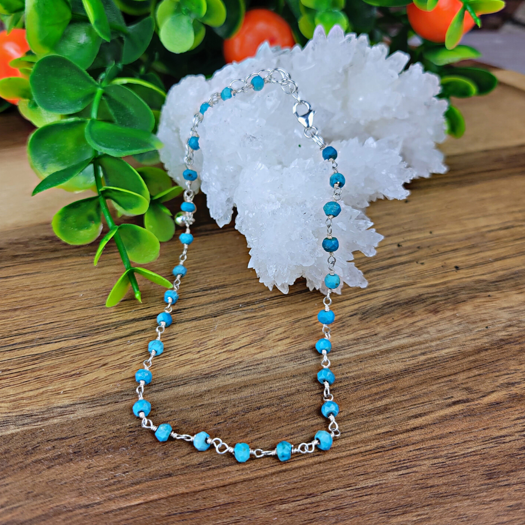 Turquoise Anklet-Handcrafted