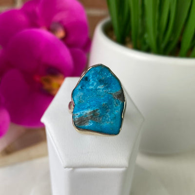 Turquoise (Sleeping Beauty) sterling silver Ring- Adjustable
