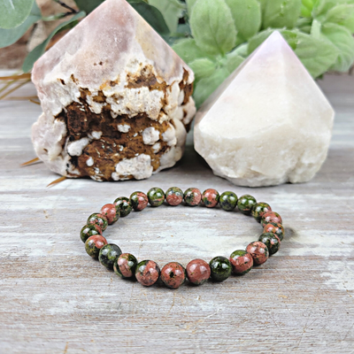 Unakite 8mm Stretch Bracelet