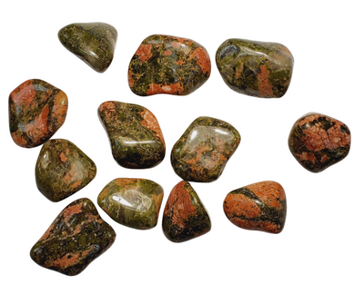 Unakite Tumbled 1" *Sold Individually*