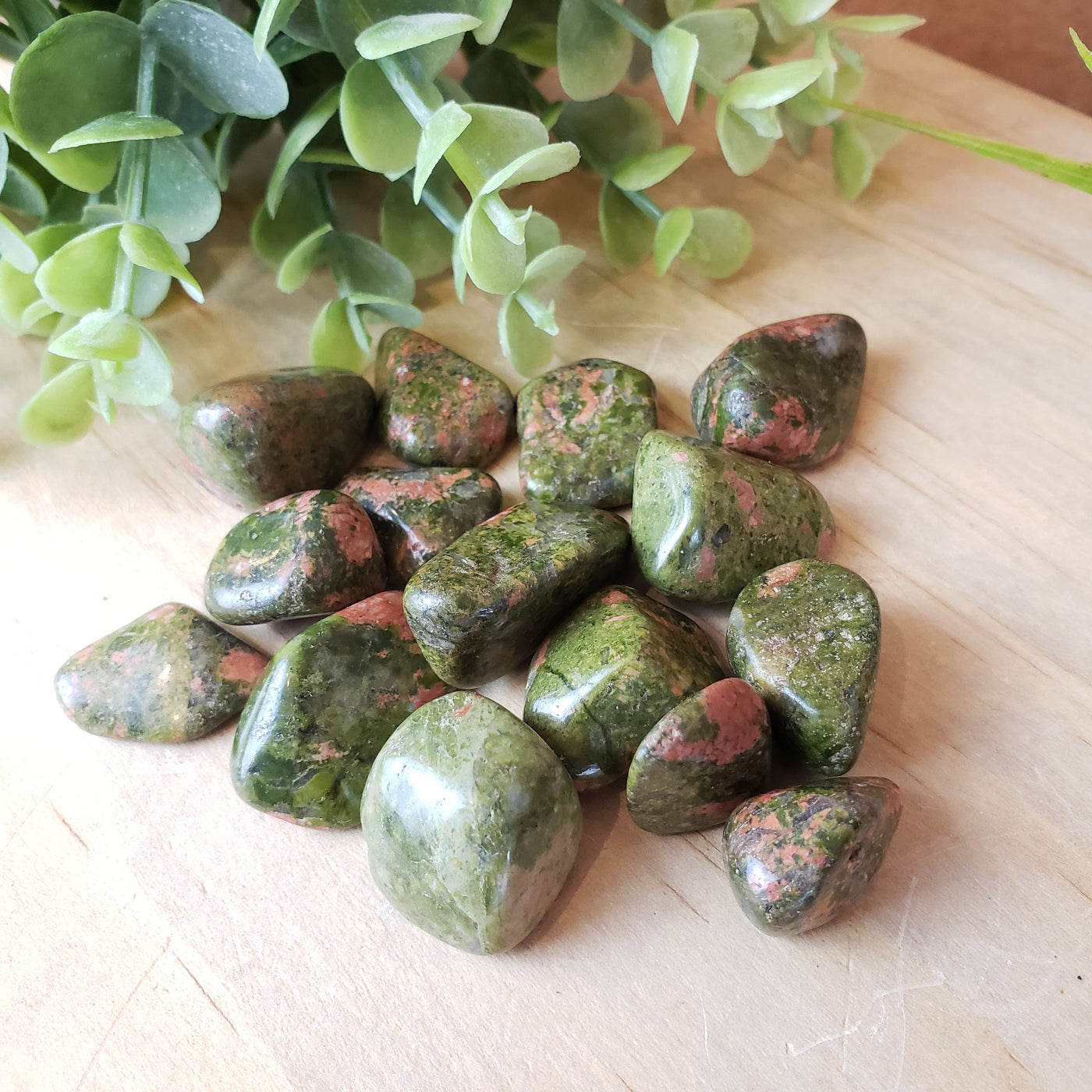 Unakite Tumbled 1" *Sold Individually*