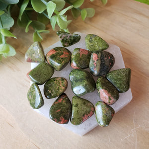 Unakite Tumbled .5" *Sold Individually*