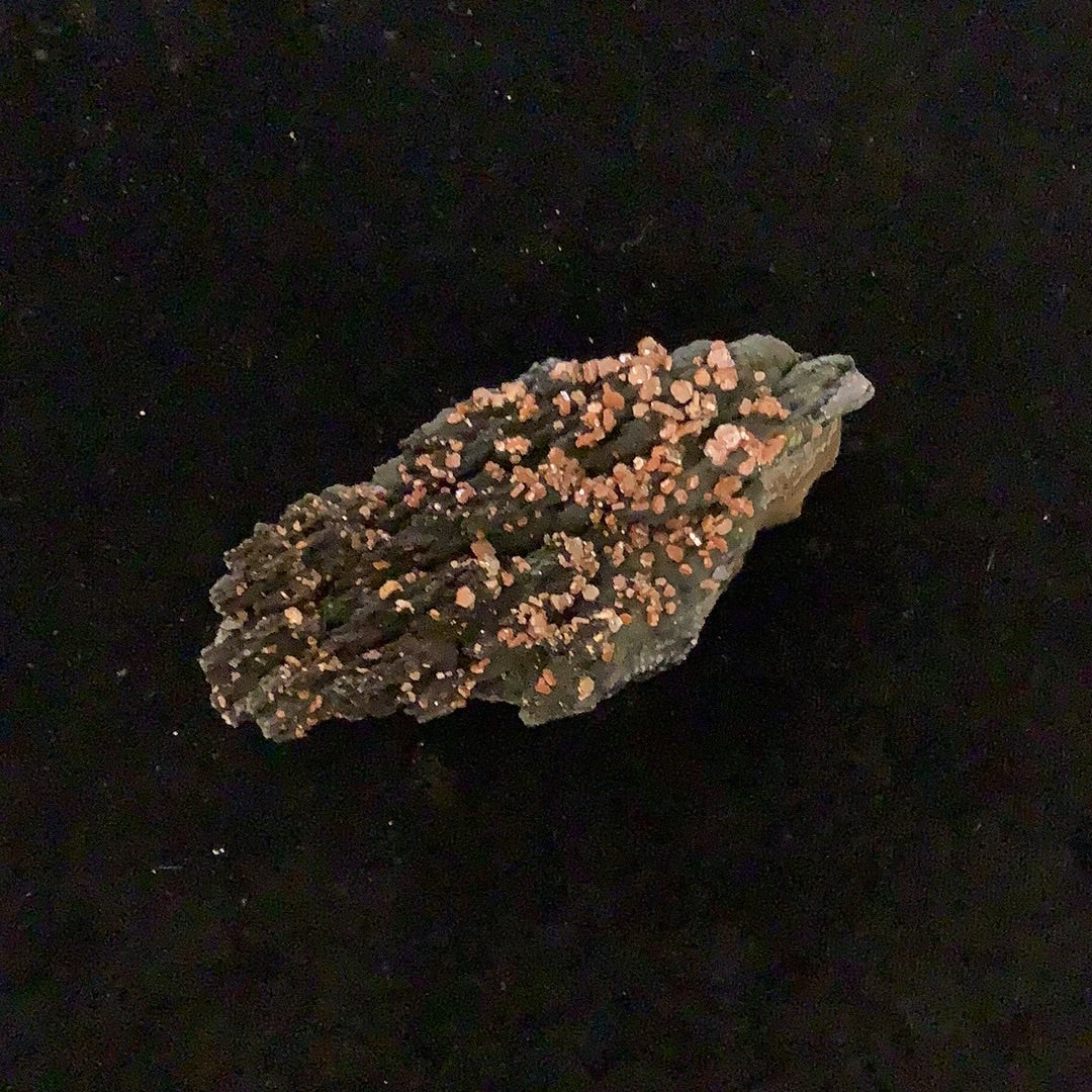 Vanadinite on Goethite-Morocco 4"x 2"