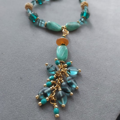 "Vintage Chic" Turquoise Necklace – Artisan Made