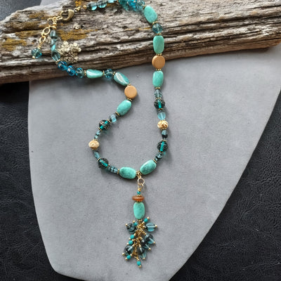 "Vintage Chic" Turquoise Necklace – Artisan Made