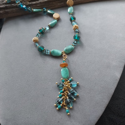 "Vintage Chic" Turquoise Necklace – Artisan Made
