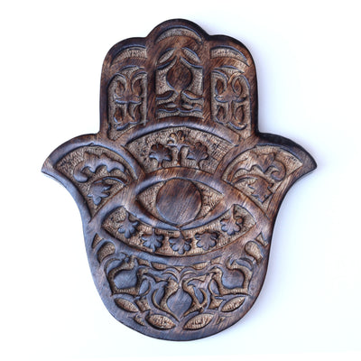 Wooden Hamsa Mango Wood-Variants - Artisan Made