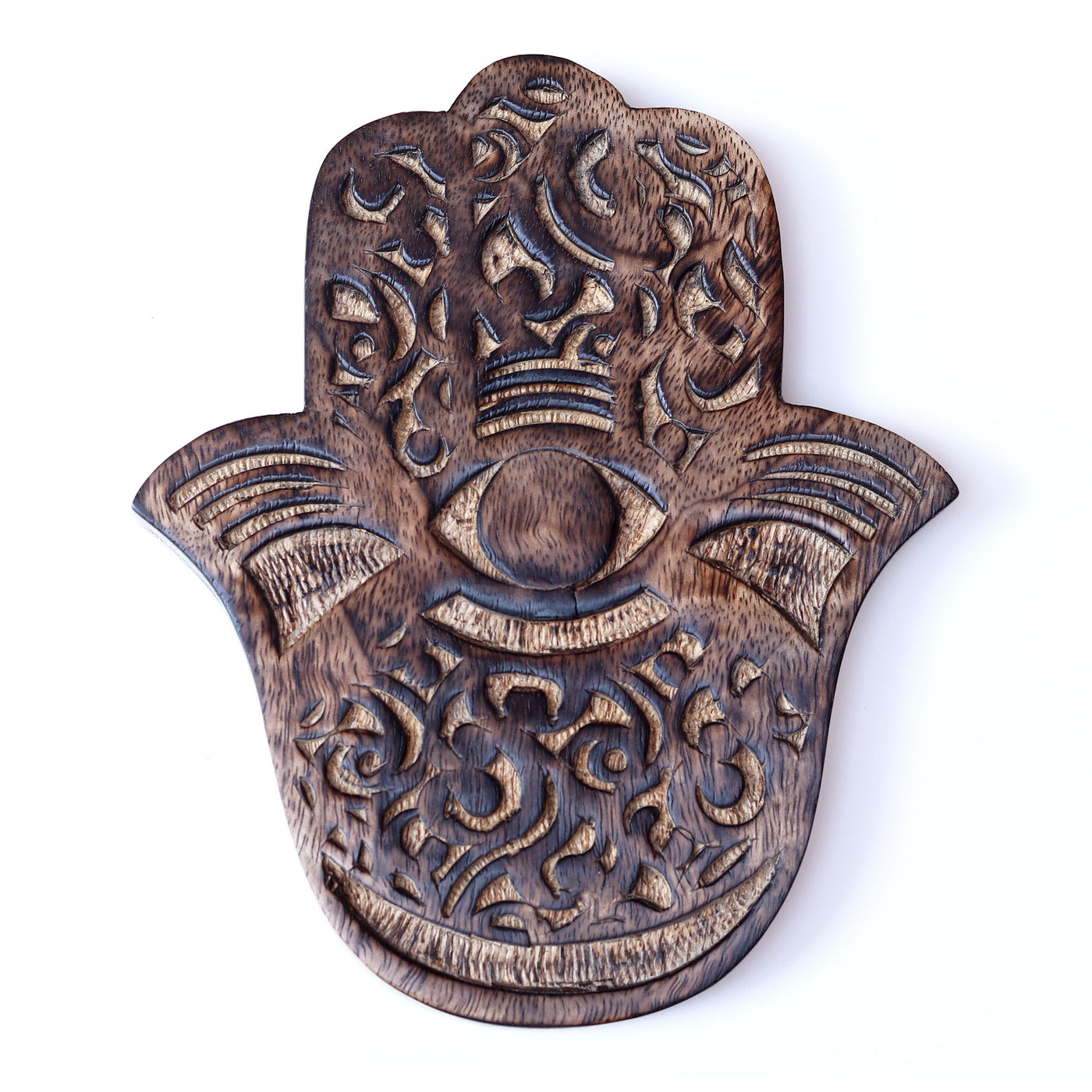 Wooden Hamsa Mango Wood-Variants - Artisan Made