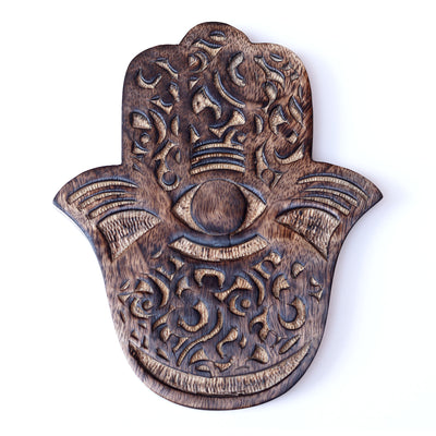Wooden Hamsa Mango Wood-Variants - Artisan Made
