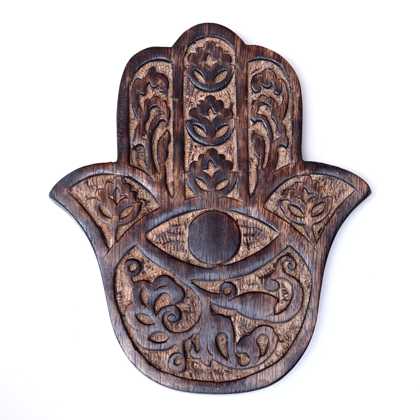 Wooden Hamsa Mango Wood-Variants - Artisan Made