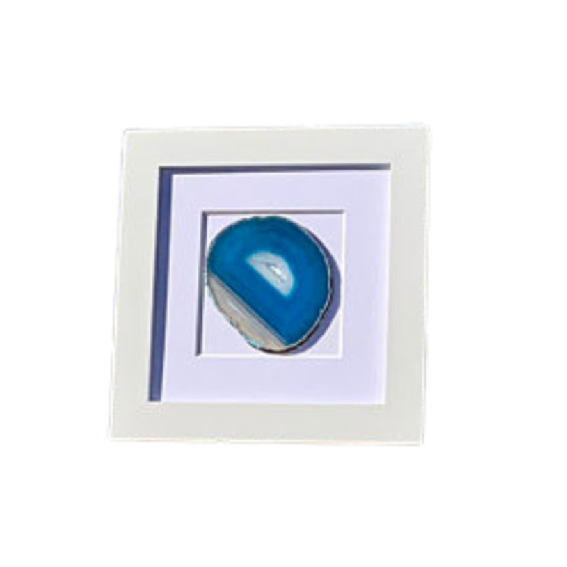 Agate Slice in 8 x 8 inch Framed