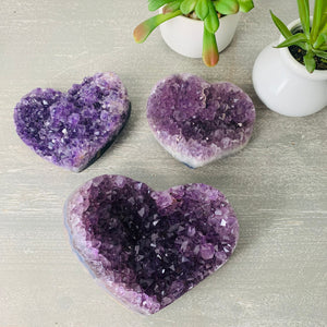 Amethyst AA Cluster Heart - Brazil (3.5-5")