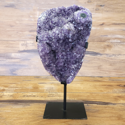 Amethyst Cluster On Stand with Stalactite Formation 18"