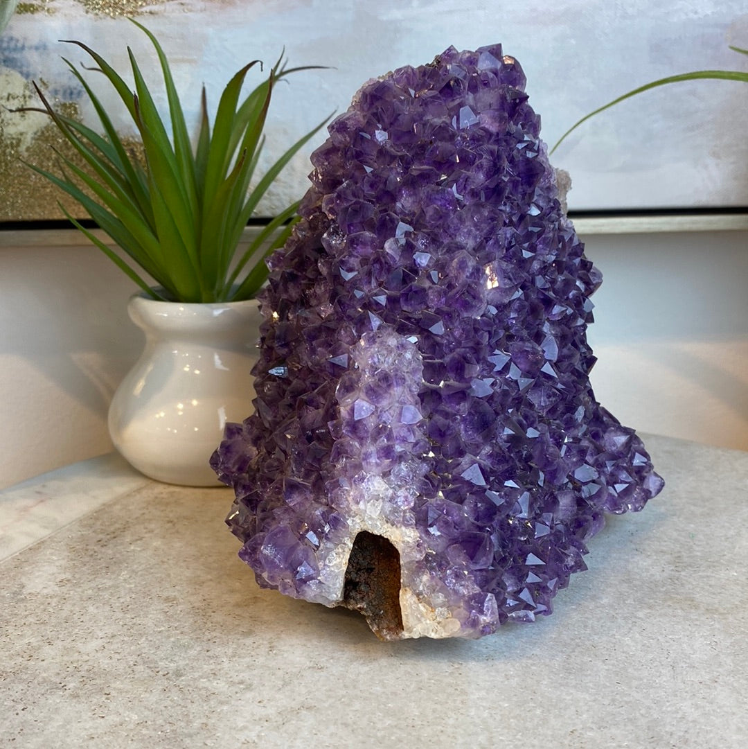 Amethyst Pseudomorph after Quartz (6.5” x 4.5”)