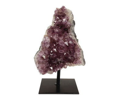 Amethyst Specimen on Iron Stand 5.75 to 7"