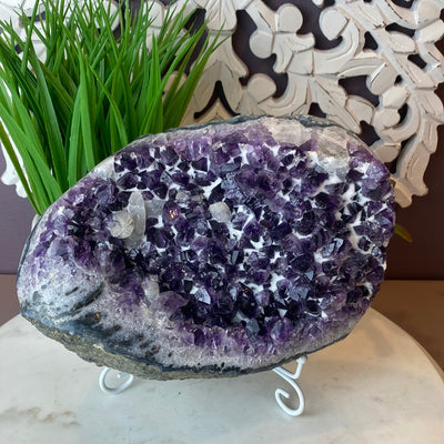 Amethyst with Calcite Uruguay 8 x 6"