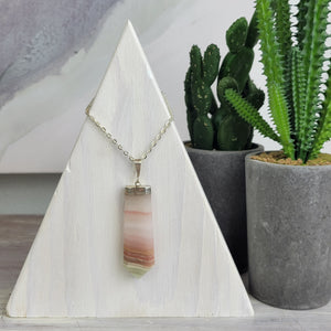 Banded Agate Point Pendant