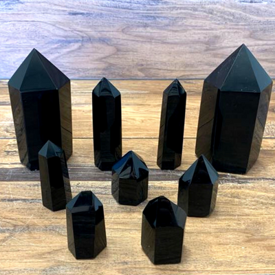 Black Obsidian Polished Pillar