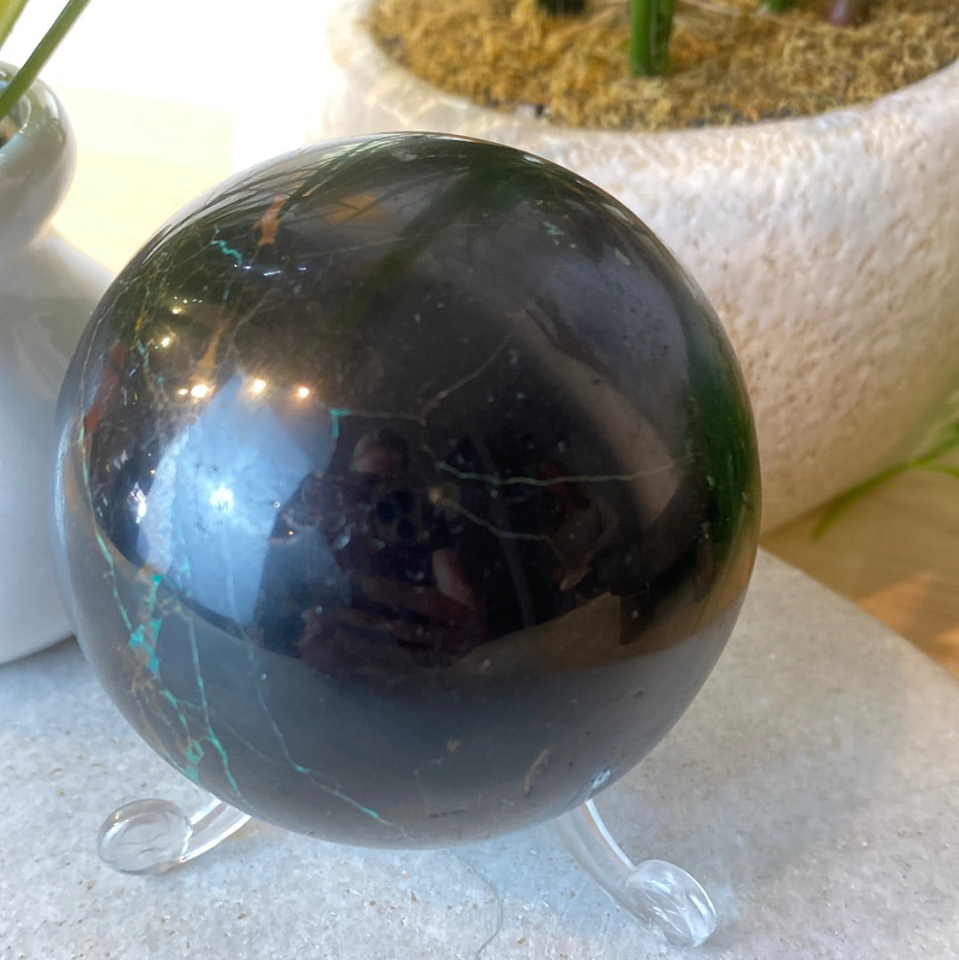 Chrysocolla Sphere 3”