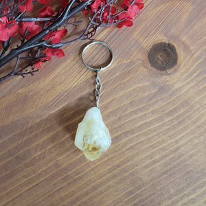 Citrine Point Keychain 4"