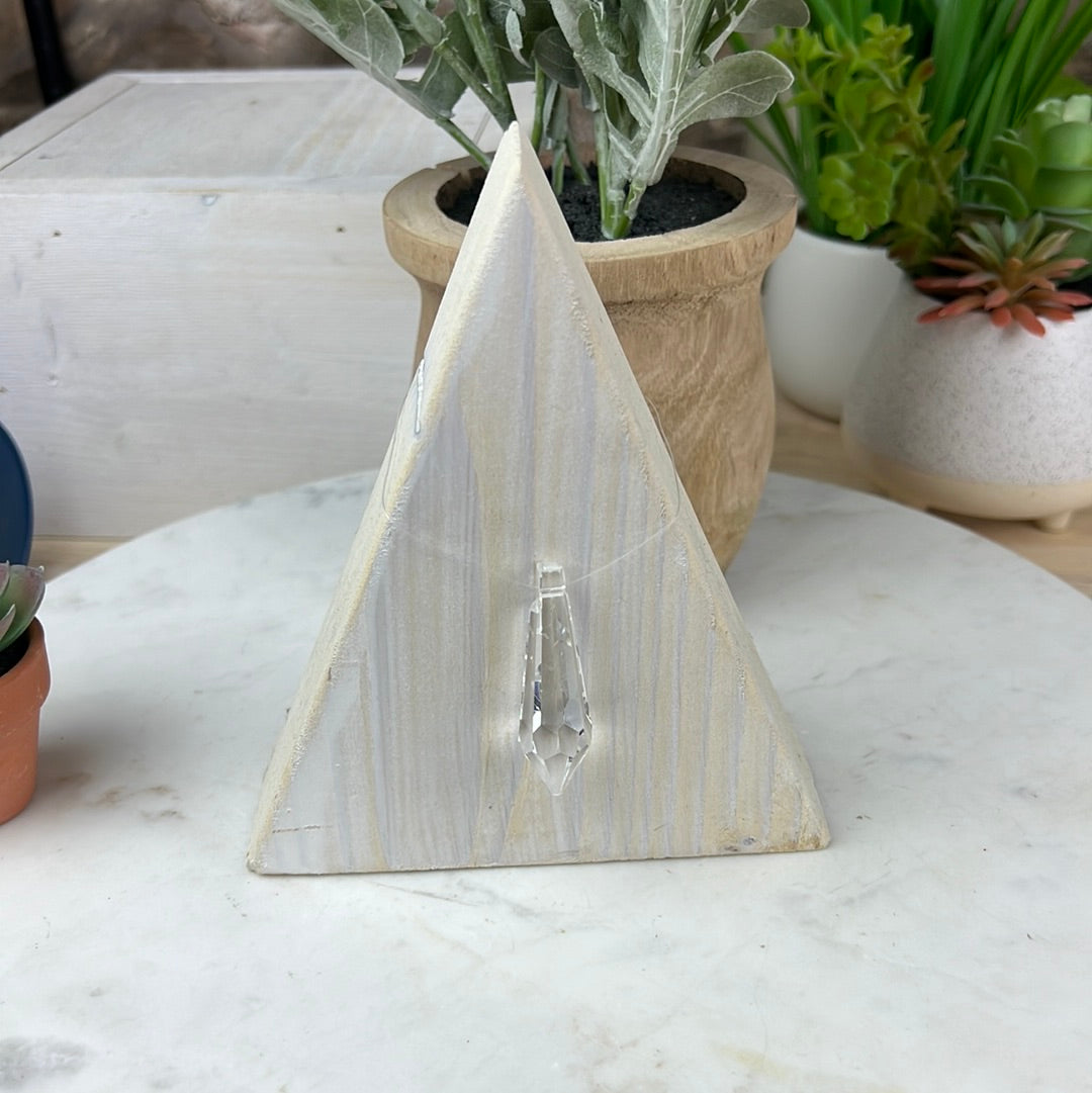 Clear Quartz Prism Point Crystal 2"