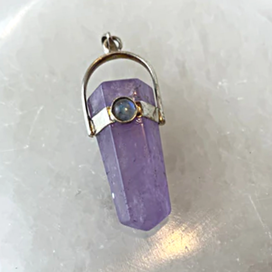 Crystal Pendants with Accent Stones 1.25"