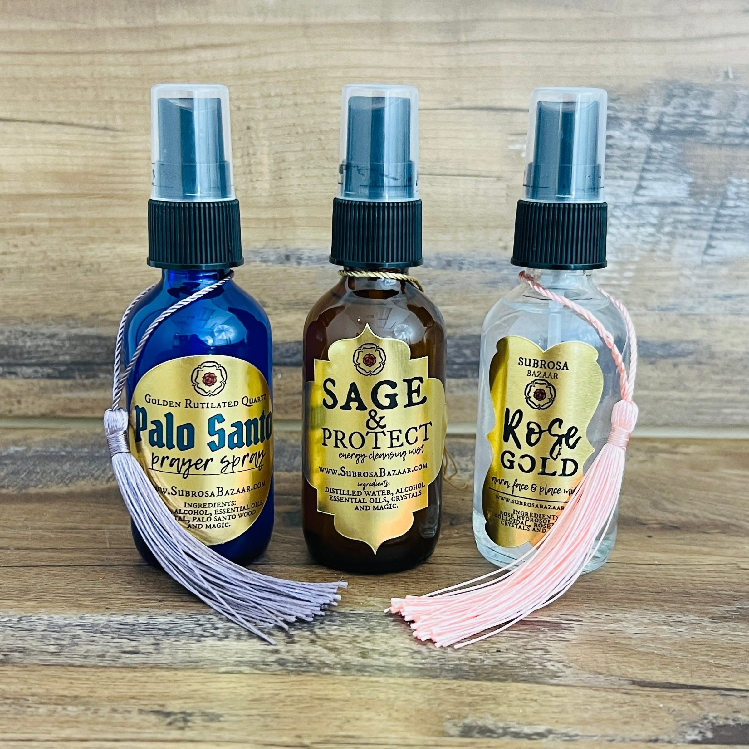 Essential Oil Crystal Aromatherapy Spray - Assorted