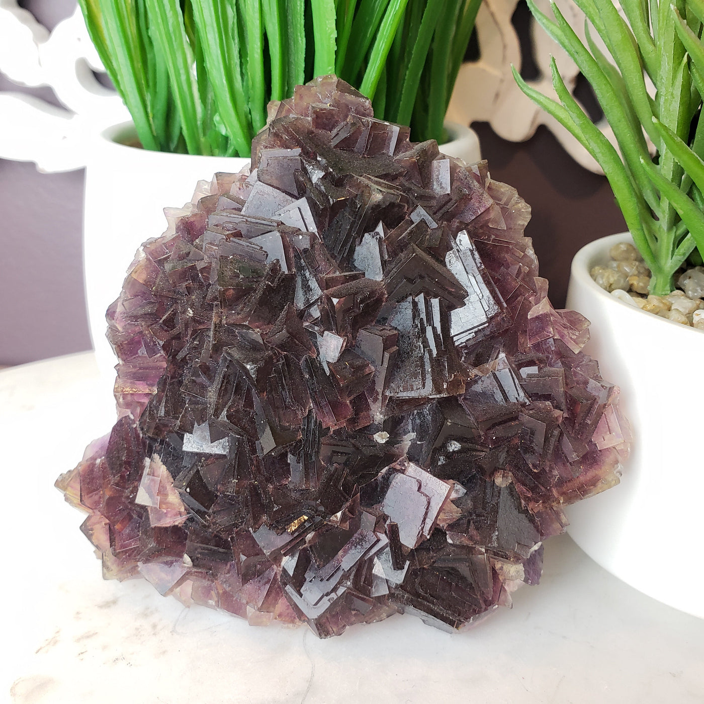 Fluorite Purple Crystal Specimen