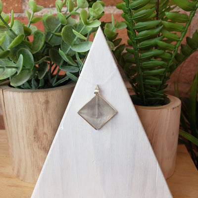 Gemstone Pyramid Pendants