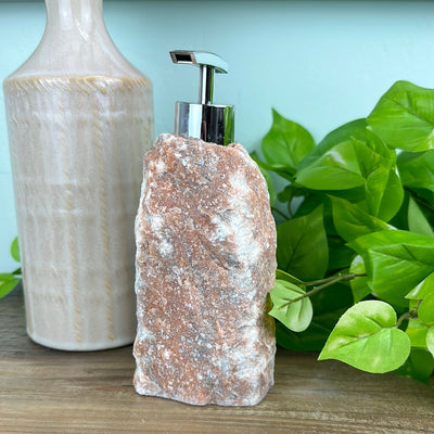 Orange Calcite Soap Dispenser