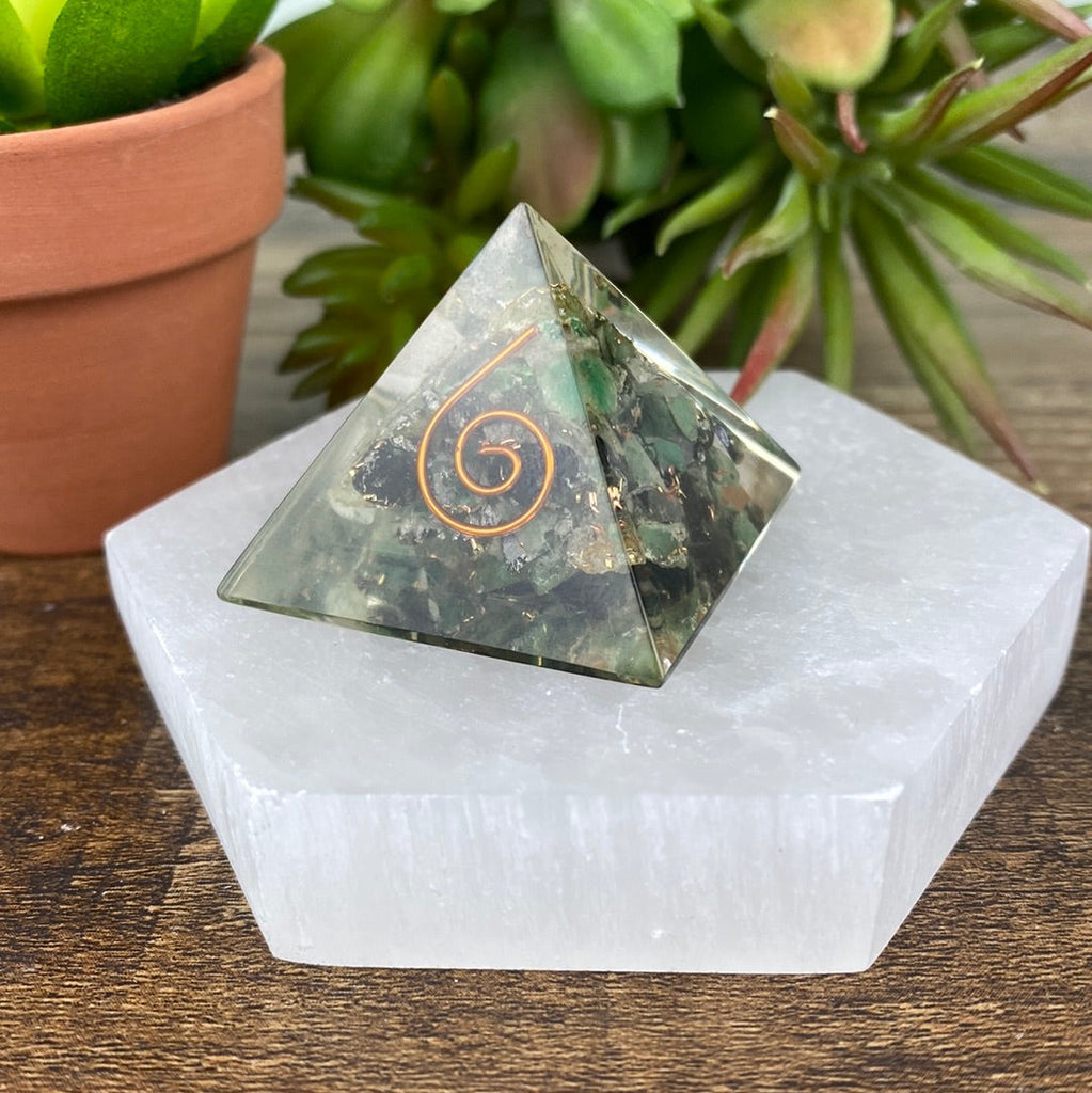 Grounded In Love-Small Orgonite Pyramid high quality