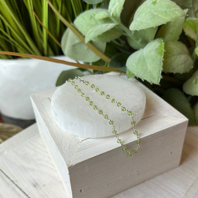 Peridot Anklet - Handcrafted