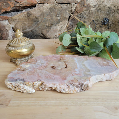 Pink Amethyst Platter/Slab in a range in sizes and shapes, roughly 6-9"