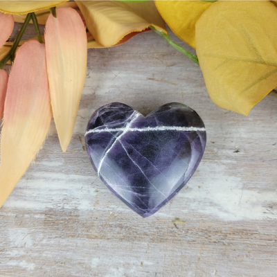 Purple Opal Polished Heart 2"