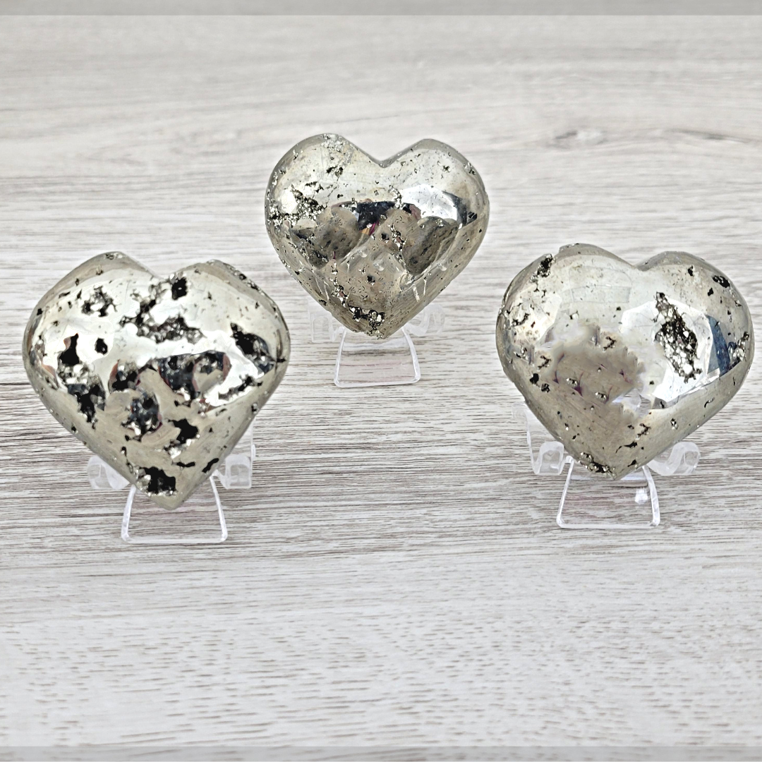 Pyrite Heart 1 to 3"