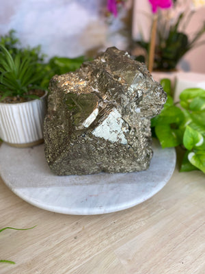 Pyrite Raw XL Cube (7” x 8”)