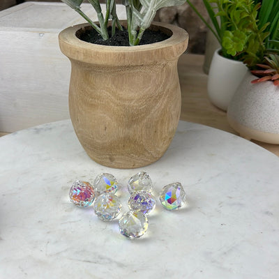Rainbow Crystal Prism Sphere .75"
