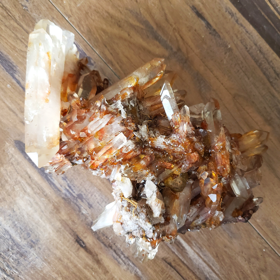 Red Lemurian Quartz Clusters 7-9"