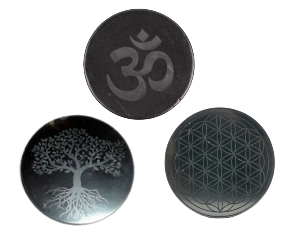 Shungite Sacred Symbol Tile-Variants